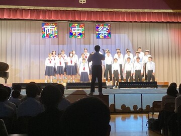 クラス合唱の様子