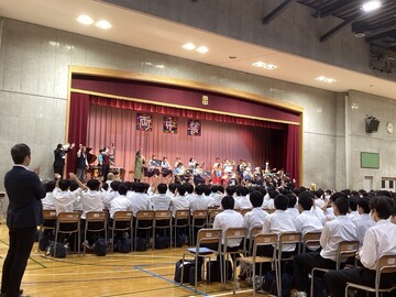 吹奏楽部の発表