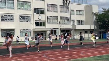 体育発表会リハーサル