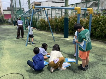 長さをみんなで測りました。