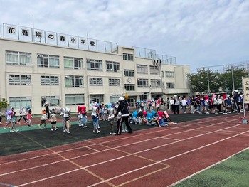 初めての避難訓練一年生