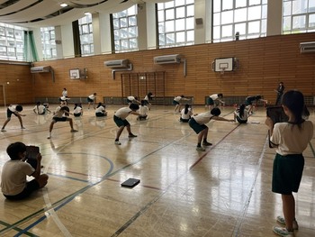 六年生の練習風景