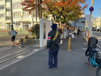 秋のあいさつ運動